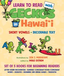 Learn to Read with Geckos in Hawaii: Set of 5 Books for Beginning Readers